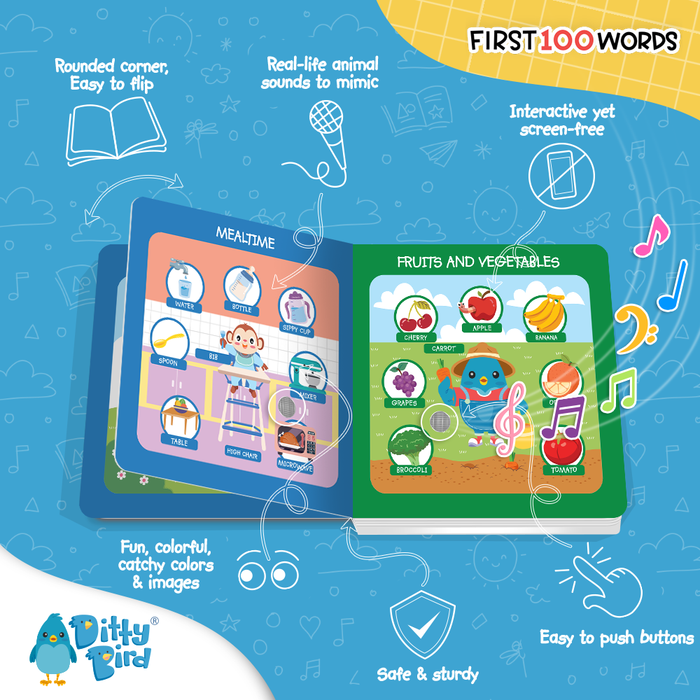 First 100 Words | Ditty Bird Baby book-Award Family Choice