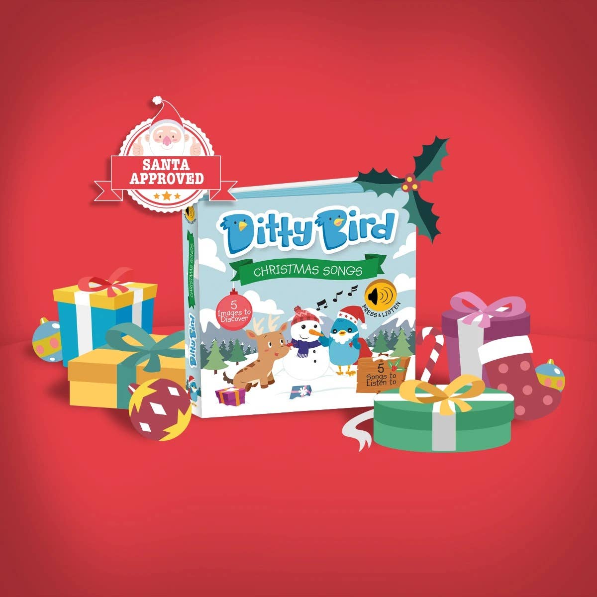 Ditty Bird Baby Books Christmas songs - Stocking stuffer