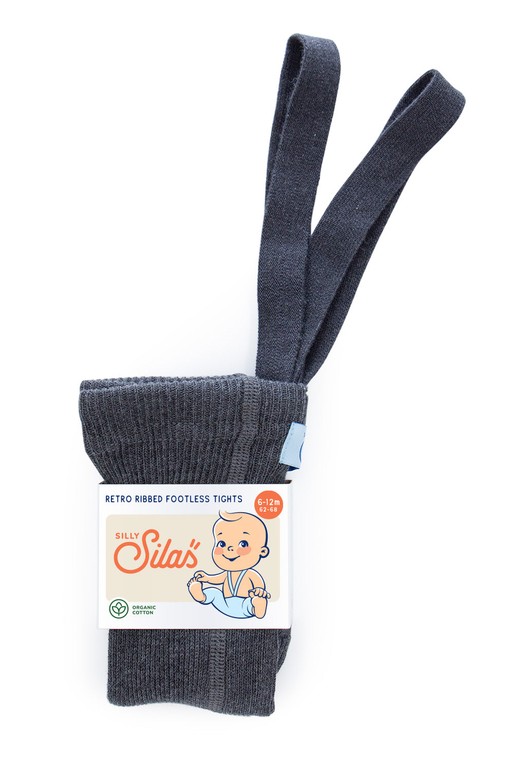 Silly Silas Footless tights - Footless Dark Grey Blend
