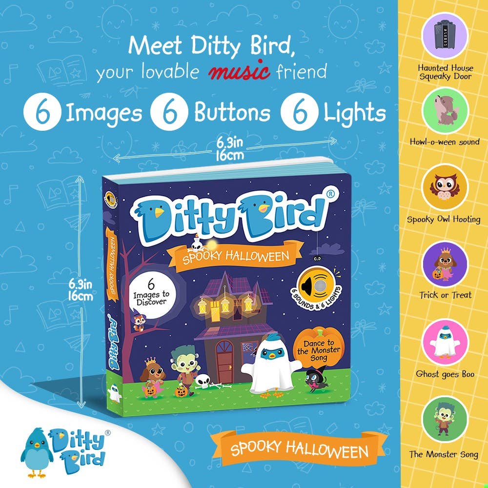 NEW Ditty Bird Book: Spooky Halloween - Best Toys Halloween