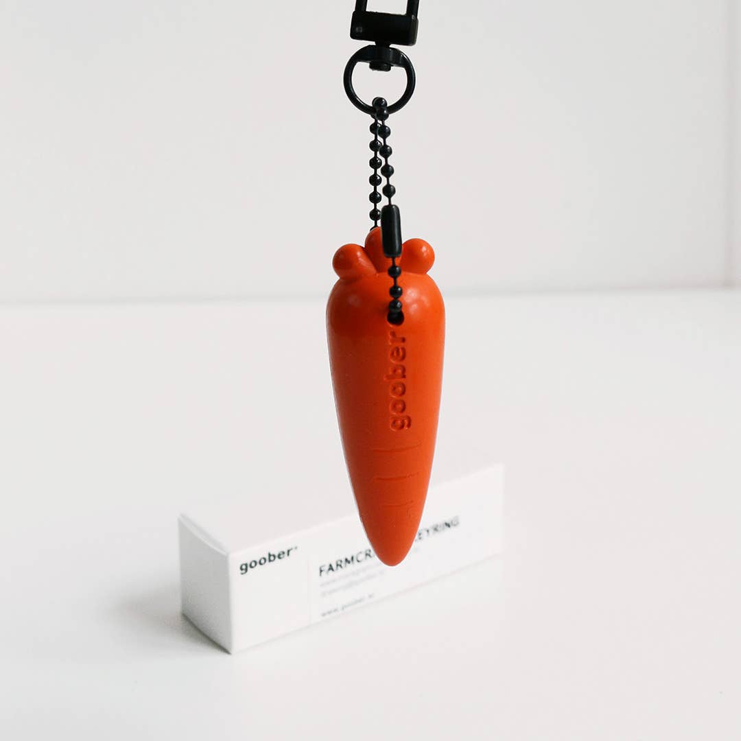 Goober - Farm Crayon Key Ring - Carrot