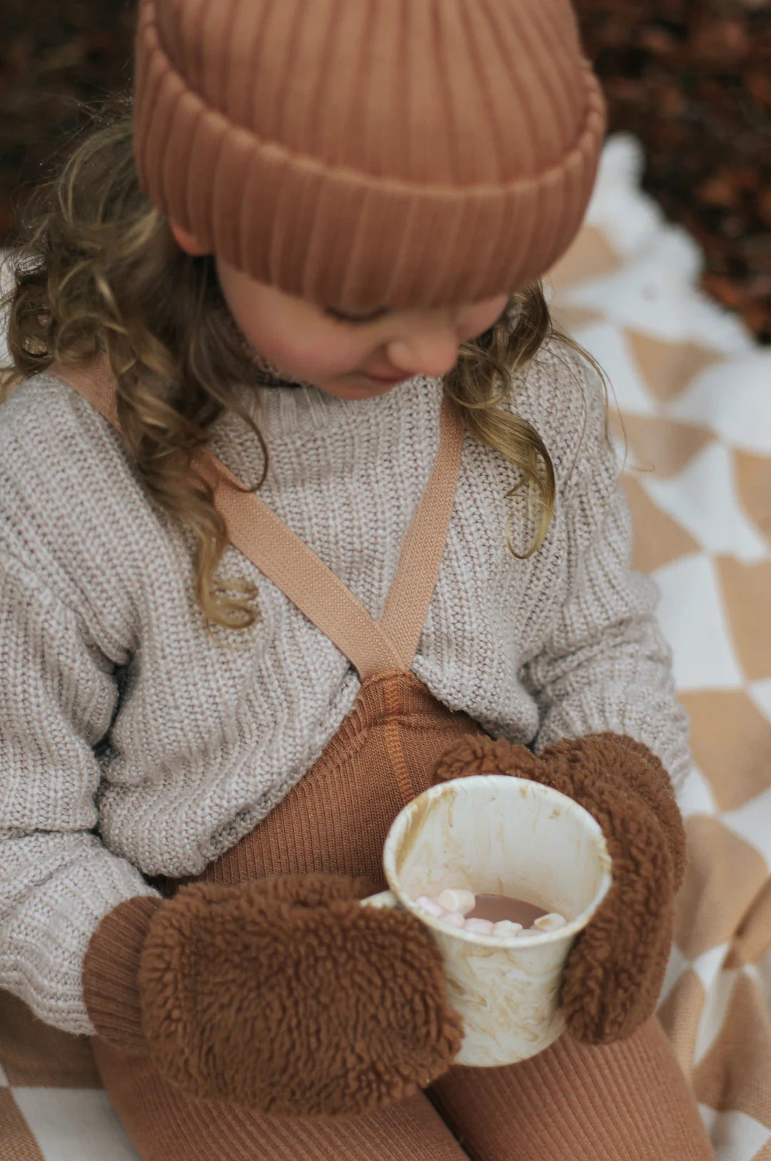 Silly Silas Wooly Footless - Cappuccino Brown