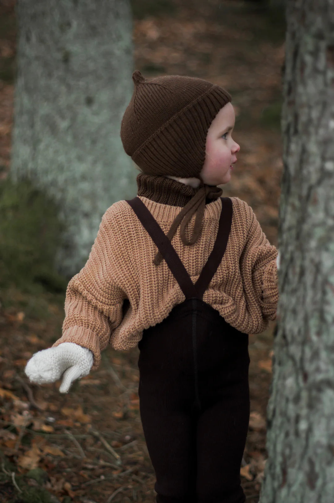 Silly Silas Wooly Footless - Espresso Brown