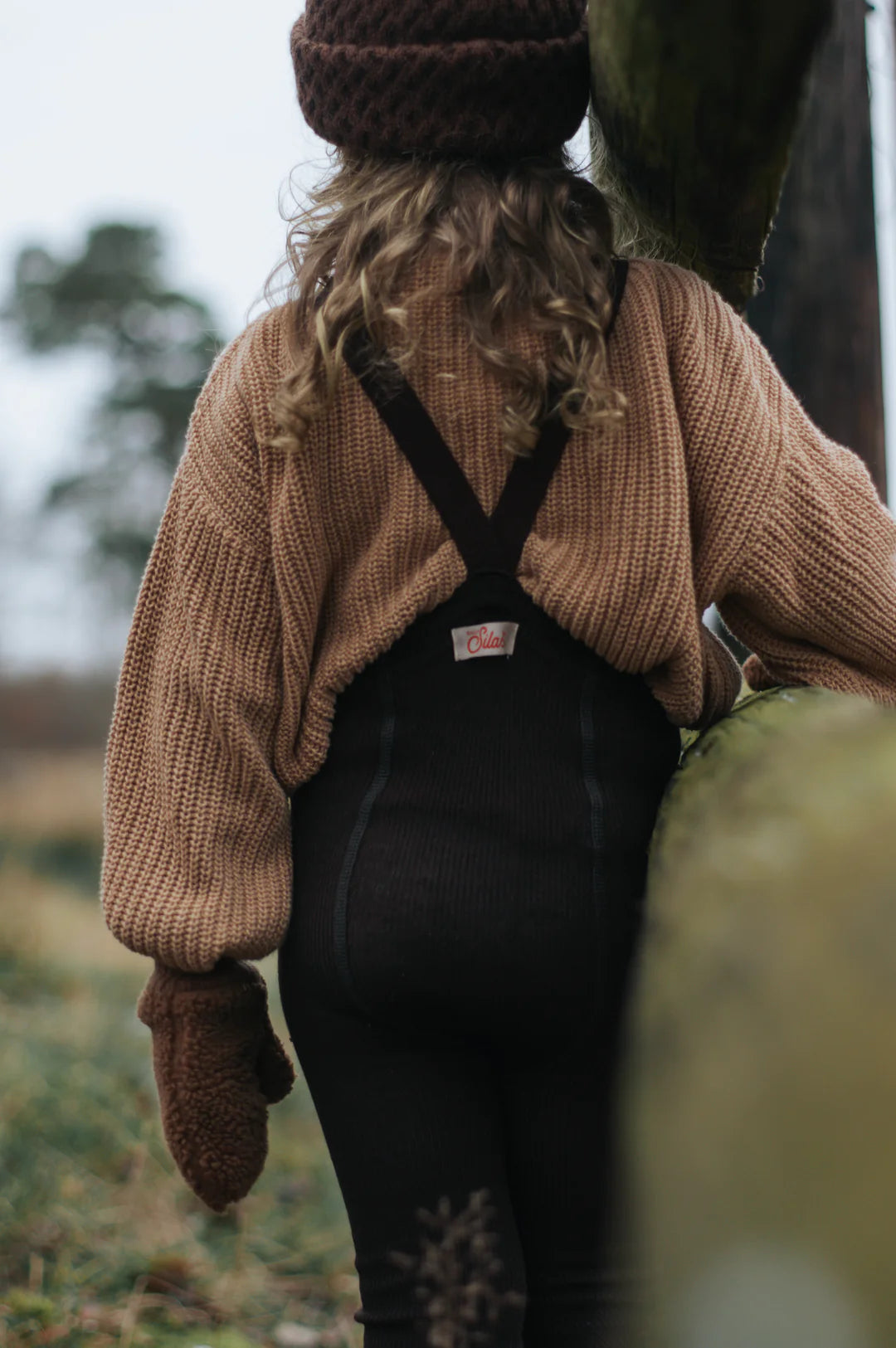 Silly Silas Wooly Footless - Espresso Brown
