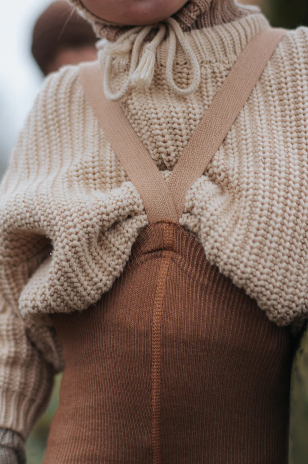 Silly Silas Wooly Footless - Cappuccino Brown