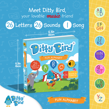 NEW | Fun Alphabet | ABC Song | Ditty Bird Baby Sound Book