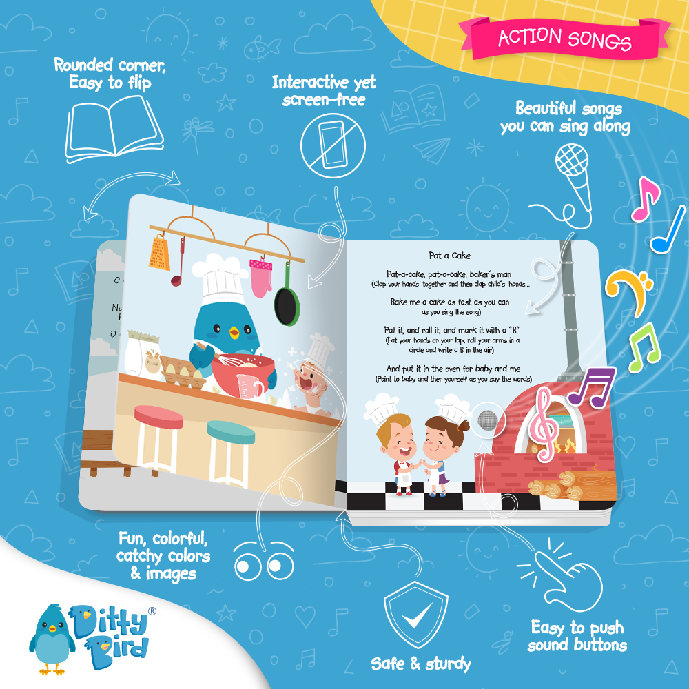 Ditty Bird Sound Book BESTSELLER Motor Skills: Action songs