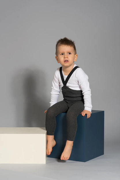 Silly Silas Footless tights - Footless Dark Grey Blend